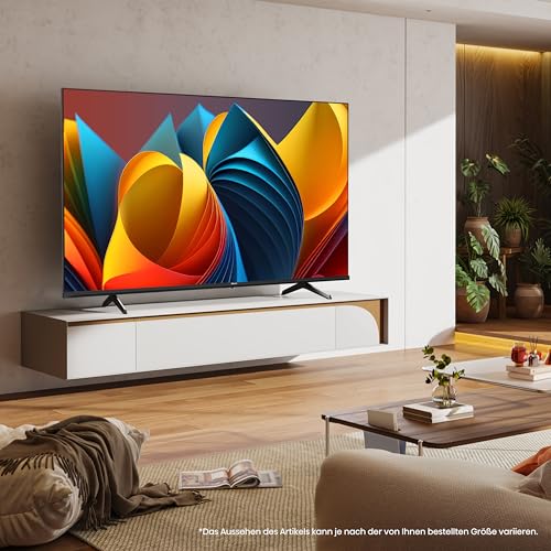 Hisense 43E7NQ 108 cm (43 Zoll) Fernseher, 4K UHD, QLED, HDR10, HDR10  decoding, HLG, Dolby Vision Atmos, 60Hz Panel, Smooth Motion, Bluetooth, Alexa Built in, VIDAA Voice, Schwarz [2024] : Elektronik &amp; Foto