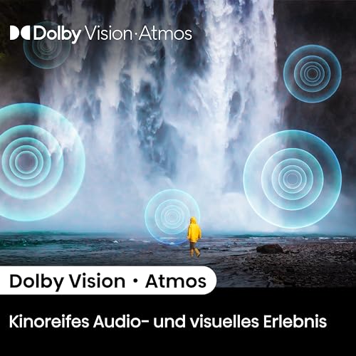 Hisense 43E7NQ 108 cm (43 Zoll) Fernseher, 4K UHD, QLED, HDR10, HDR10  decoding, HLG, Dolby Vision Atmos, 60Hz Panel, Smooth Motion, Bluetooth, Alexa Built in, VIDAA Voice, Schwarz [2024] : Elektronik &amp; Foto