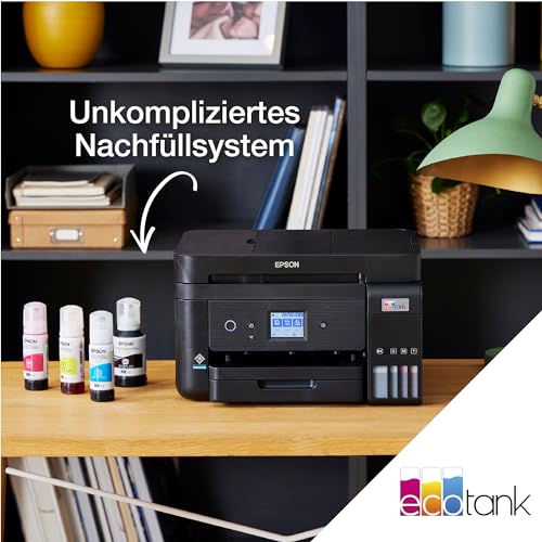 Epson EcoTank ET 4850 A4 Multifunktions Wi Fi Tintentankdrucker, mit einem im Lieferumfang enthaltenen Vorrat an Tinten bis zu 3 Jahren: Computer &amp; Zubehör