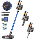 MIBODE Akku Staubsauger, 45000Pa/550W/70Mins Staubsauger Kabellos mit Smart Display, Staubsauger mit Automatikmodus &amp; Anti Verhedderung Bürste für Teppich, Hartboden und Tierhaare