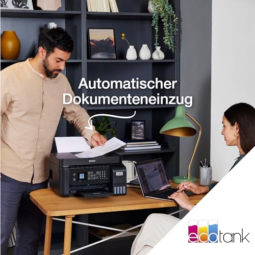 Epson EcoTank ET 4850 A4 Multifunktions Wi Fi Tintentankdrucker, mit einem im Lieferumfang enthaltenen Vorrat an Tinten bis zu 3 Jahren: Computer &amp; Zubehör