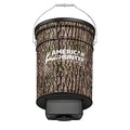 American Hunter Futterstation zum Aufhängen, 22,7 kg, Jagd, langlebig, leicht, Camouflage Metall, Wild Futterstation mit automatischem Liefersystem, mit E Kit Fotozellen Set : Sport &amp; Freizeit