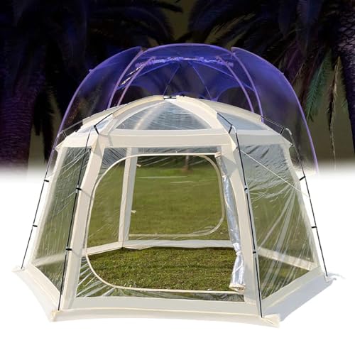 5 7 Personen Iglu Kuppel Garten Terrassen Baldachin Blasenzelt, transparentes Outdoor Bubble House Camp Zelt für Camping Party, Wind  und regensicher, leicht zu tragen : Sport &amp; Freizeit