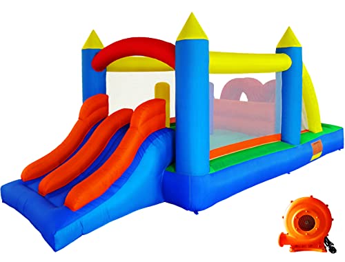 Ballsea Hüpfburg mit Gebläse, Geeignet für 3 bis 10 Jahre Hüpfburg Indoor Kinder, Groß Hüpfburg XXL Kindergeburtstag (488 x 240 x 190 cm): Spielzeug