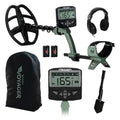 Minelab X Terra Voyager professionelles Metalldetektor Set für Erwachsene und Kinder, Pinpoint Modus, wasserdichte Spule, hohe Präzision, komplett mit Kopfhörern, Baggerschaufel und Tragetasche : Garten