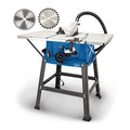 Scheppach Tischkreissäge HS100S | 230V 2000W | Schnitthöhe 85mm | Sägeblatt Ø 250mm | inkl. Tischverbreiterungen und Untergestell | Tischgröße mit Verbreiterung 642 x 940 mm | inkl. 2. Sägeblatt : Baumarkt