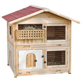 Kerbl Pet Pet Nagerhaus Tyrol Alpin, Geräumig auf 2 Etagen, Attraktives Hüttendesign, Isolierter Schlafbereich, Heuraufe, Wetterfestes Bitumendach, Leicht zu Reinigen, 119x100x119 cm : Haustier