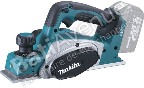 Makita DKP180Z Akku Hobel (18,0 V, 82 mm, ohne Akku/ohne Ladegerät), Blau, Silber : Baumarkt
