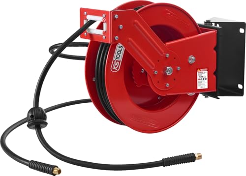 KS Tools 515.3425 Druckluft Schlauchaufroller Ø10 mm, Anschluss 3/8", 20 m : Baumarkt