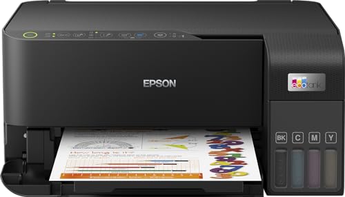 Epson EcoTank ET 2830 nachfüllbares 3 in 1 Tintenstrahl Multifunktionsgerät , großer Tintentank, hohe Reichweite, niedrige Seitenkosten, schwarz: Computer &amp; Zubehör