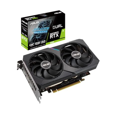 ASUS GeForce Dual RTX 3060 12GB V2 OC Edition Gaming Grafikkarte: Computer &amp; Zubehör