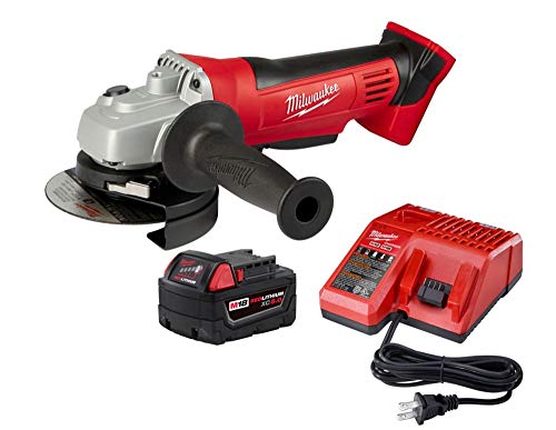 Milwaukee M18 2680 21P 4 1/2" Cordless Grinder Kit (2680 20   48 11 1850   Charger) : Baumarkt