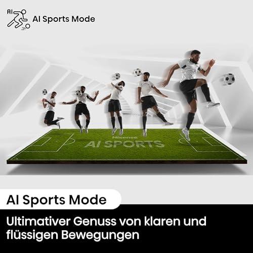 Hisense 43E7NQ 108 cm (43 Zoll) Fernseher, 4K UHD, QLED, HDR10, HDR10  decoding, HLG, Dolby Vision Atmos, 60Hz Panel, Smooth Motion, Bluetooth, Alexa Built in, VIDAA Voice, Schwarz [2024] : Elektronik &amp; Foto