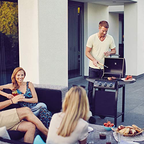 Enders Gasgrill SAN DIEGO 3, mit Thermometer, 3 Brenner aus Edelstahl, kleiner , Rost, Balkon Grill, stabile Seitenablagen, leistungsstark, 50,5x33 cm/1.666,5 cm², 81166 : Garten