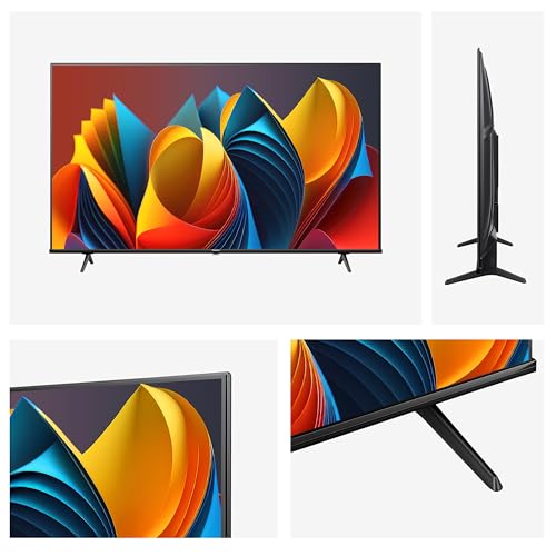 Hisense 43E7NQ 108 cm (43 Zoll) Fernseher, 4K UHD, QLED, HDR10, HDR10  decoding, HLG, Dolby Vision Atmos, 60Hz Panel, Smooth Motion, Bluetooth, Alexa Built in, VIDAA Voice, Schwarz [2024] : Elektronik &amp; Foto