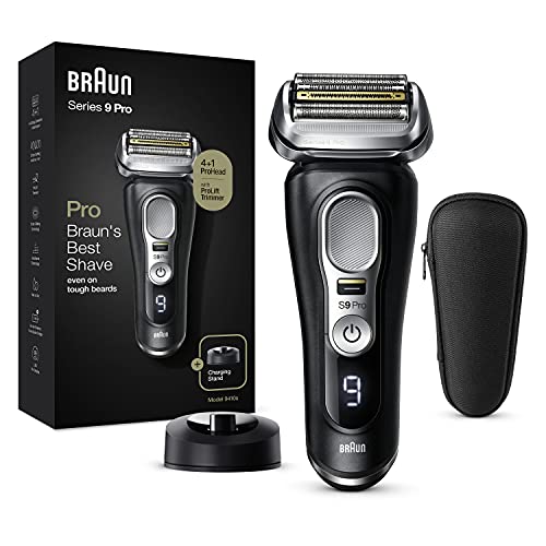 Braun Series 9 Pro Premium Rasierer Herren, Scherkopf, Elektrorasierer &amp; Trimmer, 60 Min. Akkulaufzeit, 1 , 3 , 7 Tage Bart, 9410s, schwarz : Drogerie &amp; Körperpflege
