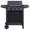 Enders Gasgrill SAN DIEGO 3, mit Thermometer, 3 Brenner aus Edelstahl, kleiner , Rost, Balkon Grill, stabile Seitenablagen, leistungsstark, 50,5x33 cm/1.666,5 cm², 81166 : Garten